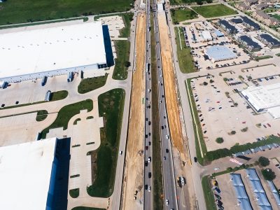 I-35W between Golden Triangle Blvd. and Keller Hicks Rd. looking north