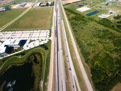 I-35W between Alliance Blvd. and Eagle Pkwy. looking north