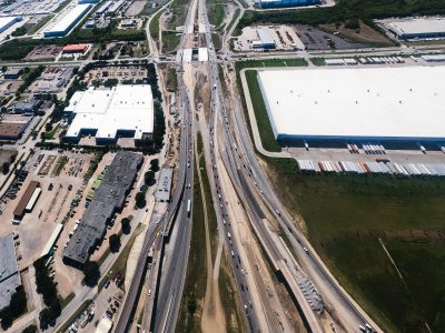 I-820 east of Mark IV Pkwy. looking west
