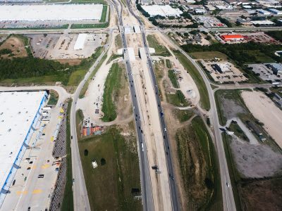 I-820 west of Mark IV Pkwy. looking east