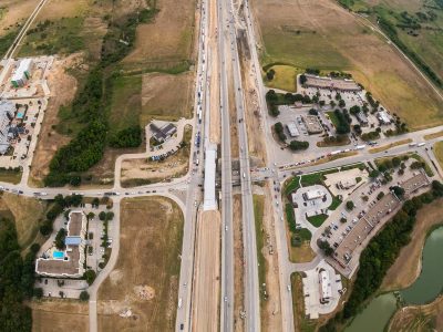 I-35W at Westport Pkwy. looking south