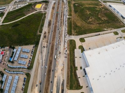 I-35W just south of Keller Hicks Rd. looking south
