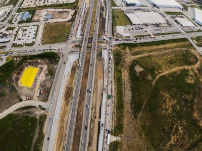 I-35W at Golden Triangle Blvd. looking south