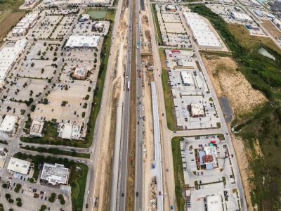 I-35W between N Tarrant Pkwy. and Heritage Trace Pkwy. looking south