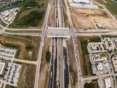 I-35W at N Tarrant Pkwy. looking south