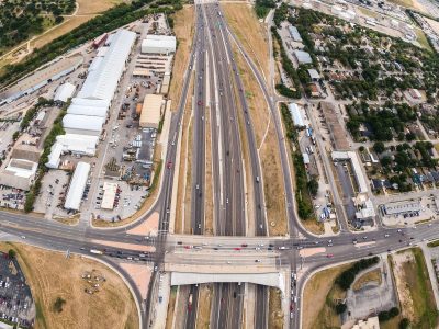 I-35W at 28th St. looking south