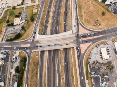 I-35W at 28th St. looking north