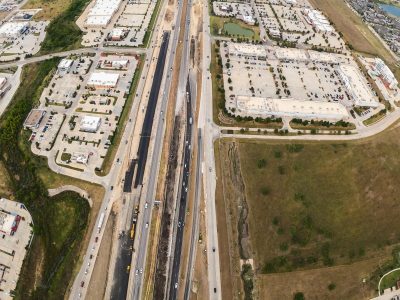 I-35W between N Tarrant Pkwy. and Heritage Trace Pkwy. looking north