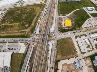 I-35W at Golden Triangle Blvd. looking north