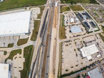 I-35W between Golden Triangle Blvd. and Keller Hicks Rd. looking north