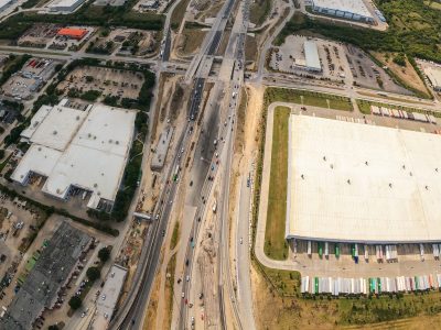 I-820 east of Mark IV Pkwy. looking west