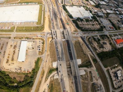 I-820 at Mark IV Pkwy. looking east