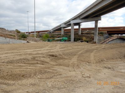 Work at the I-35W/I-820 interchange