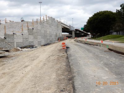 Work at the I-35W/I-820 interchange