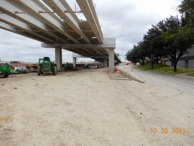 Work at the I-35W/I-820 interchange