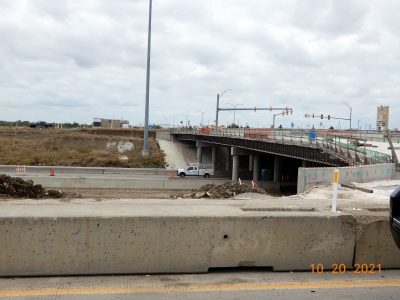 Future u-turn at N Tarrant Pkwy.