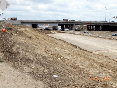 Work on I-35W north of Heritage Trace Pkwy. 