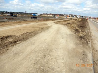 Work on I-35W between Heritage Trace Pkwy. and Golden Triangle Blvd. 