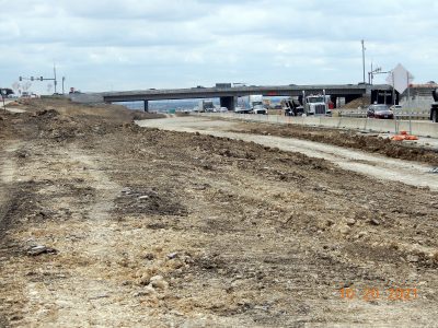 Work on I-35W north of Heritage Trace Pkwy. 