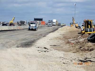 Work on I-35W at Keller Hicks Rd.