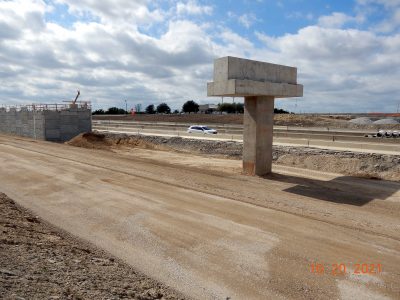 Work on I-35W between SH 170 and Westport Pkwy. 