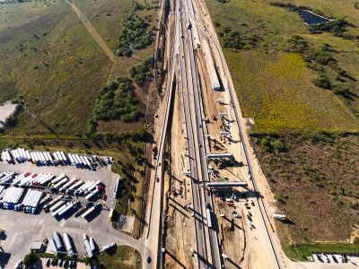I-35W just south of SH 170 looking south