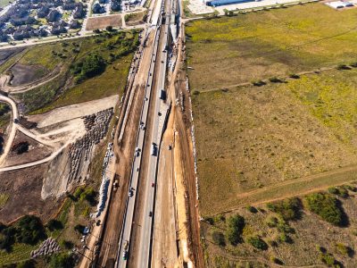 I-35W just north of Keller Hicks Rd. looking south