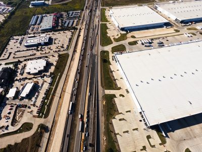 I-35W just south of Keller Hicks Rd. looking south