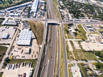 I-35W at 28th St. looking south