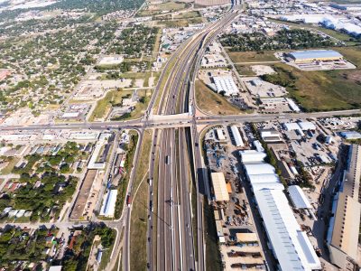 I-35W at 28th St. looking north