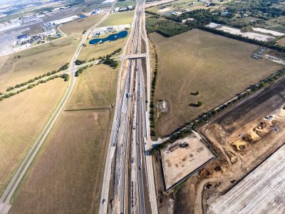 I-35W just south of Alliance Blvd. looking north