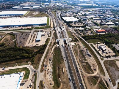 I-820 west of Mark IV Pkwy. looking east