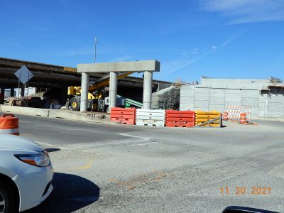 Work on Golden Triangle Blvd. at I-35W