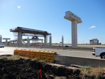 Work at the I-35W/SH 170 interchange