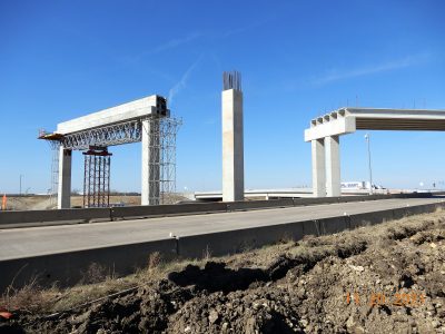 Work at the I-35W/SH 170 interchange