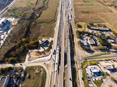 I-35W at Westport Pkwy. looking south