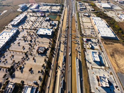 I-35W between N Tarrant Pkwy. and Heritage Trace Pkwy. looking south