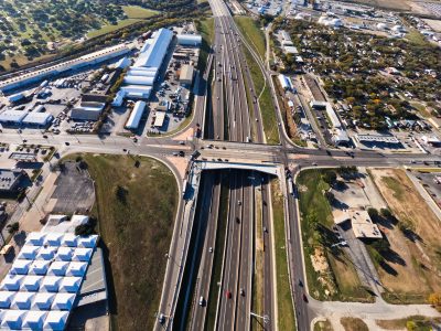 I-35W at 28th St. looking south