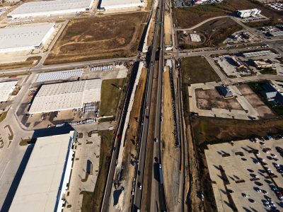 I-35W at Golden Triangle Blvd. looking north