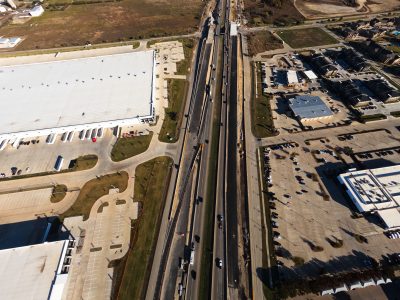 I-35W between Golden Triangle Blvd. and Keller Hicks Rd. looking north