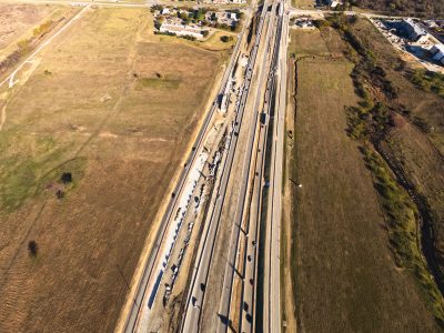 I-35W between SH 170 and Westport Pkwy. looking north