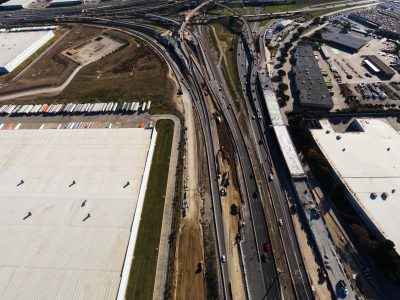 I-820 east of Mark IV Pkwy. looking east