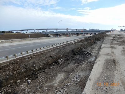 Work on I-35W between SH 170 and Westport Pkwy.