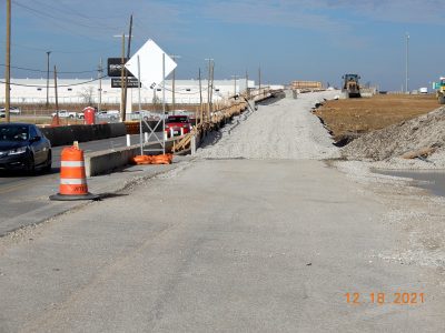 Work on I-35W near Golden Triangle Blvd.