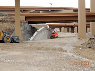 Work at the I-35W/I-820 interchange