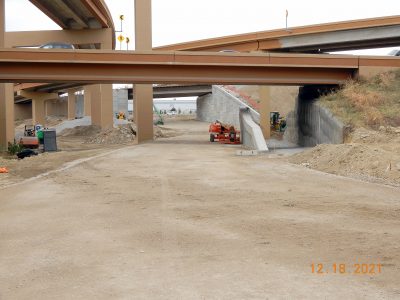 Work at the I-35W/I-820 interchange