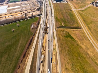 I-35W between Westport Pkwy. and Alliance Blvd. looking south