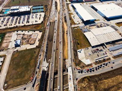 I-35W at Golden Triangle Blvd. looking south