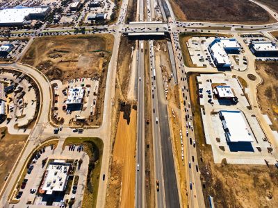 I-35W north of Heritage Trace Pkwy. looking south
