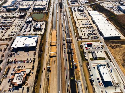 I-35W between N Tarrant Pkwy. and Heritage Trace Pkwy. looking south